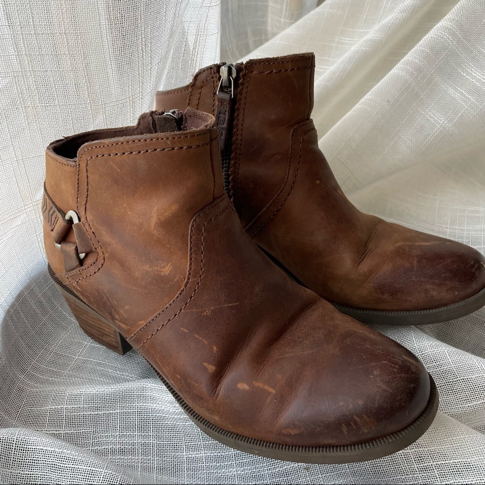 Teva heeled booties